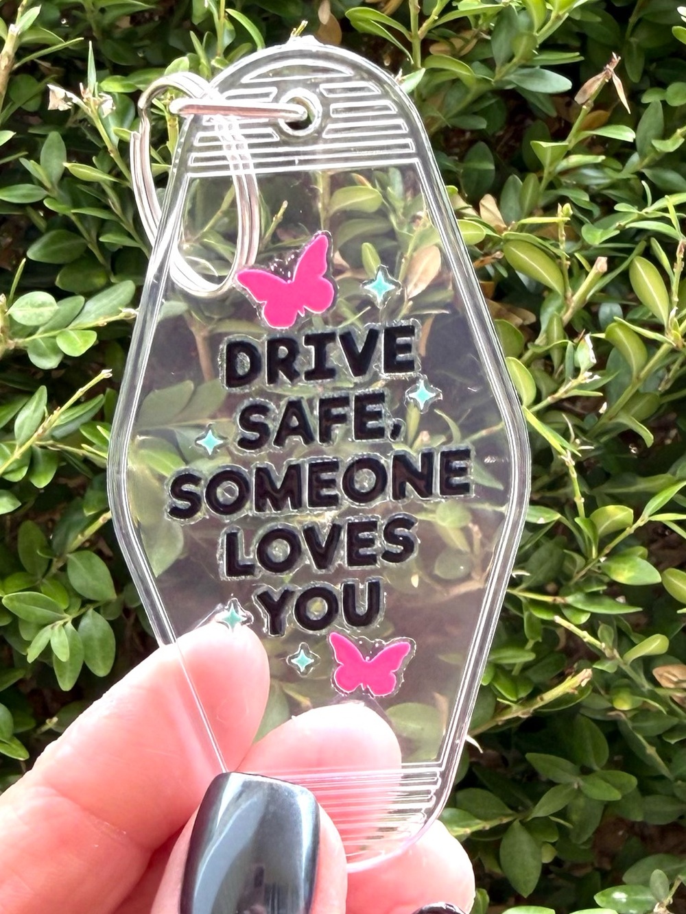 Vintage style motel key 3.5 inch keychain motivational gift idea